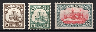 1915-23 Caroline Islands, German Colonies, Kaiser’s Yacht, Germany