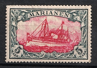 1901 5m Mariana, German Colonies, Kaiser’s Yacht, Germany