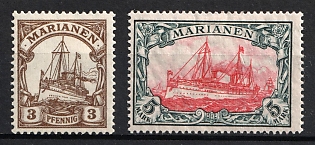 1916-19 Mariana, German Colonies, Kaiser’s Yacht, Germany