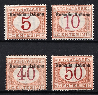 1909-20 Somalia, Postage Due Stamps, Italian Colonies
