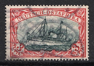 1901 3r East Africa, German Colonies, Kaiser’s Yacht, Germany