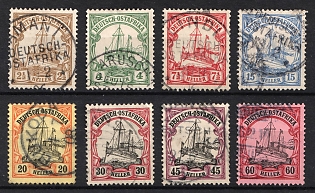 1905 East Africa, German Colonies, Kaiser’s Yacht, Germany, Complete Set