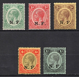 1916 Tanganyika, German East Africa, Nyasaland-Rhodesian Force, Complete Set
