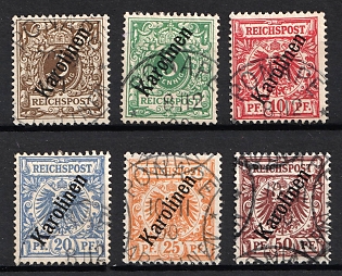 1900 Caroline Islands, German Colonies, Germany, Complete Set