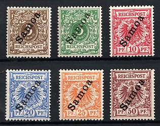 1900 Samoa, German Colonies, Germany, Complete Set
