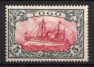 1900 5m Togo, German Colonies, Kaiser’s Yacht, Germany