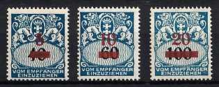 1932 Danzig Gdansk, Germany, Postage Due Stamp, Complete Set