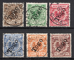 1897-99 Togo, German Colonies, Germany, Complete Set
