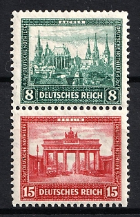 1930 Weimar Republic, Germany, Se-tenant, Zusammendrucke
