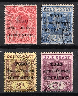 1916 Togo, British Occupation of German West Africa, London Overprints