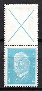 1932 4pf Weimar Republic, Germany, Se-tenant, Zusammendrucke