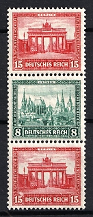 1930 Weimar Republic, Germany, Se-tenant, Zusammendrucke