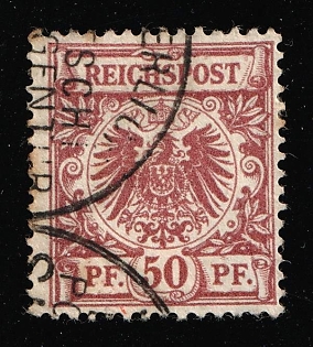 1891-98 25pf German Offices in China, Germany, Forerunner, Shanghai Postmarks