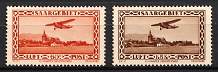 1932 Saar, Germany, Airmail, Complete Set