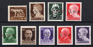 1943-44 Italy, 'G.N.R.' Overprint, Military Post
