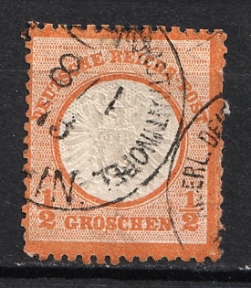 1873 0.5gr German Offices in Turkey, Germany, Forerunner, Constantinople Postmark