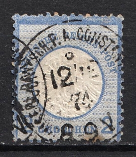 1874 2gr German Offices in Turkey, Germany, Forerunner, Constantinople Postmarks