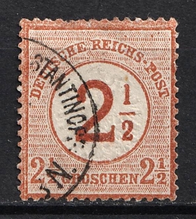 1872 2.5gr German Offices in Turkey, Germany, Forerunner, Constantinople Postmark