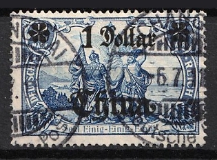 1907 1d on 2m German Offices in China, Germany