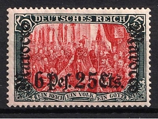 1906 6p 25c on 5m German Offices in Morocco, Germany