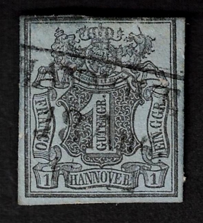 1850 1ggr Hannover, German States, Germany