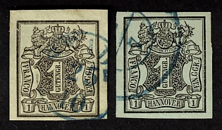 1851-55 1ggr Hannover, German States, Germany
