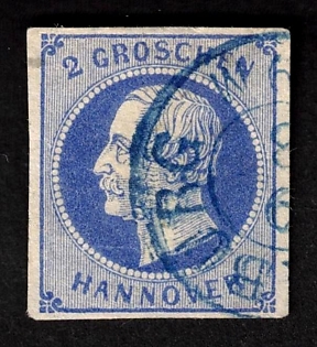 1859 2gr Hannover, German States, Germany