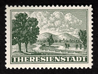 1943 Theresienstadt Ghetto, Bohemia and Moravia, Germany, Parcel Admission Stamp, Certificate