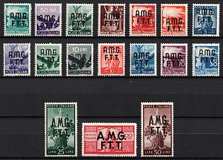 1947/48 Trieste, Italy, Zone A, Allied Military Government, Complete Set