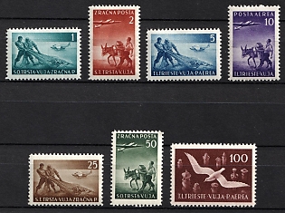 1949 Trieste, Italy, Zone B, Yugoslav Military Government, Airmail, Complete Set