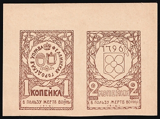 1916 1-2k For the Benefit of War Victims, Russian Empire Charity Cinderella