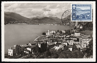 1947 (24 May) Italy, Campione d'Italia, Local Issues, Postcard, franked with 0.30 Fr