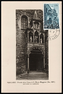 1947 (13 Jun) Italy, Campione d'Italia, Local Issues, Postcard, franked with 1 Fr