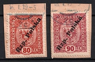 1918 Tarnow Local Issue on piece, Poland, Certificate