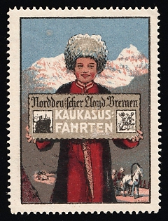 North German Lload Bremen Caucasus: Trips, Russian Advertisement for Foreign Countries, Russian Empire Cinderella