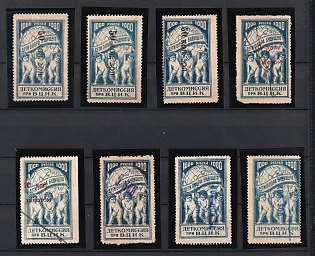 All-Russian Central Executive Committee for Children, Collection of Types, Overprints, Varieties, Soviet Russia Charity Cinderellas, Extremely Rare