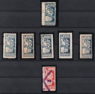 All-Russian Central Executive Committee for Children, Collection of Types, Overprints, Varieties, Soviet Russia Charity Cinderellas, Extremely Rare