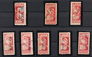 All-Russian Central Executive Committee for Children, Collection of Types, Overprints, Varieties, Soviet Russia Charity Cinderellas, Extremely Rare