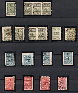 All-Russian Central Executive Committee for Children, Collection of Types, Overprints, Varieties, Soviet Russia Charity Cinderellas, Extremely Rare