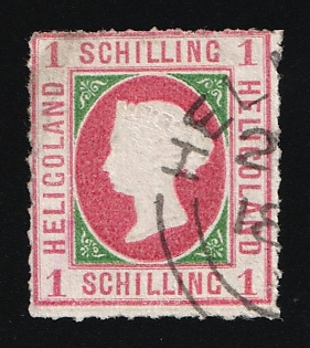 1867 1S Heligoland, German States, Germany, Signed by Schucz