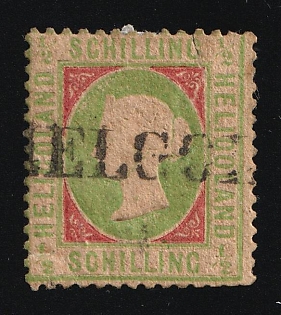 1873 1/2S Heligoland, German States, Germany, Signed by Schulz