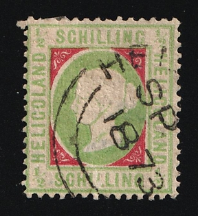 1873 1/2S Heligoland, German States, Germany, Signed by Schulz