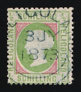 1872 1/2S Heligoland, German States, Germany, Signed by Lemberg