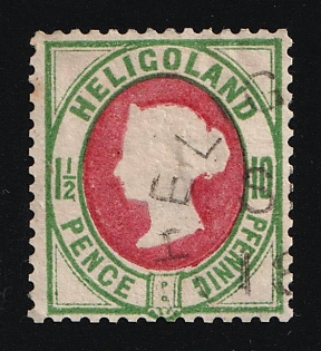 1875 1 1/2P/10Pf Heligoland, German States, Germany, Signed by Schulz