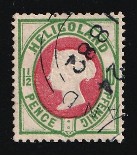 1875 1 1/2P/10Pf Heligoland, German States, Germany, Signed by Lemberger