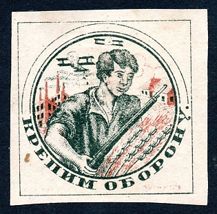 1930 Ulyanovsk, Air Fleet,  Russian Soviet charity label