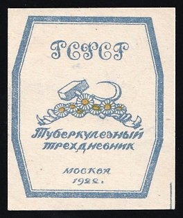 1922 Moscow Tuberculosis Three-Day, Fight Against Tuberculosis, Soviet Russia Charity Cinderella