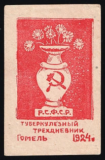 1924 Gomel Tuberculosis Three-Day, Fight Against Tuberculosis, Soviet Russia Charity Cinderella