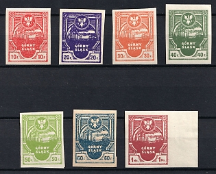 1921 Joining of Eastern Upper Silesia, Gorny Slask, Insurgent Edition, Poland, Complete Set, Imperforate
