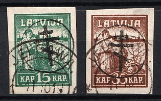 1919 West Army, Russia, Civil War, Jelgava Postmarks